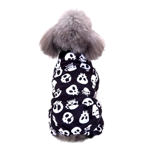 Dog Clothes for Pet Cat Dog Jumpsuits Halloween Clothes for Dogs Coat Jackets Skeleton 