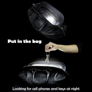 2Pcs Purse Lights Tote Bag Clip Lamps Bright Mini Keychain Lamp Battery Powered Heart Shape Bag Lights Handbag Purse Lamps