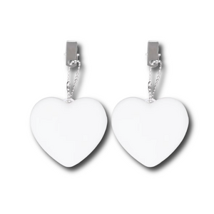 Heart-shaped clip-on LED purse lights for handbag illumination