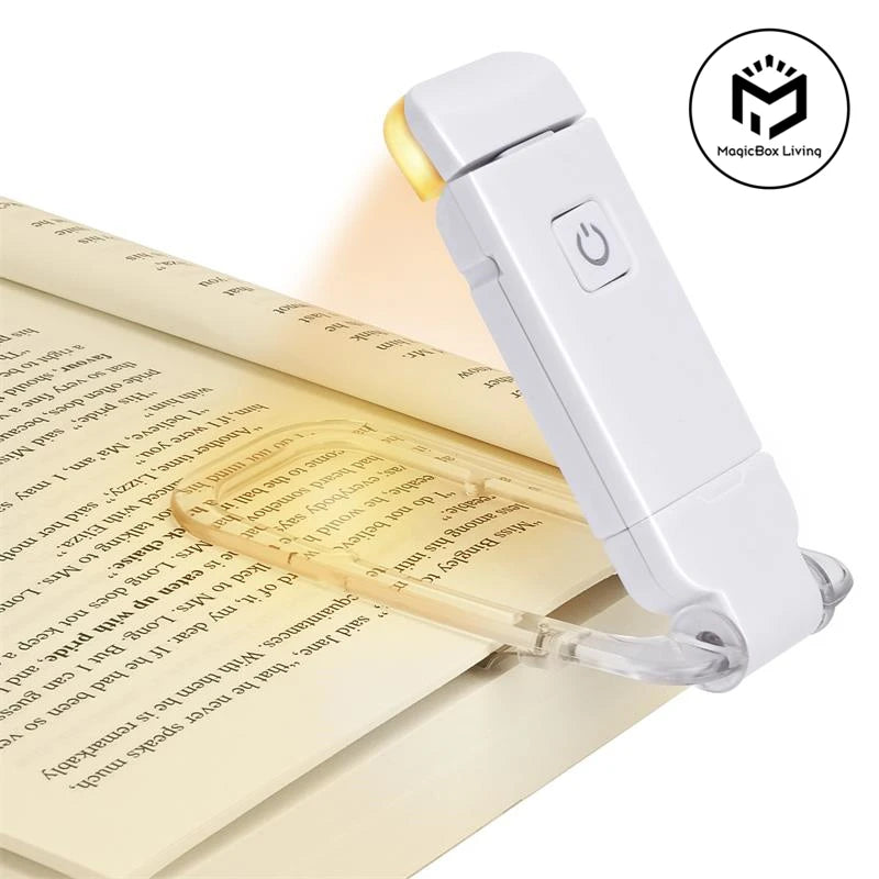 LED USB Rechargeable Book Light Reading  with Eye Protection.