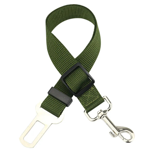 Adjustable pet car seat belt ensuring safety and security for cats and dogs during vehicle travel