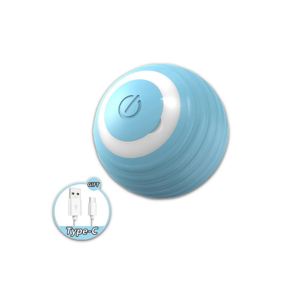 Motion-activated smart interactive cat ball with USB charging