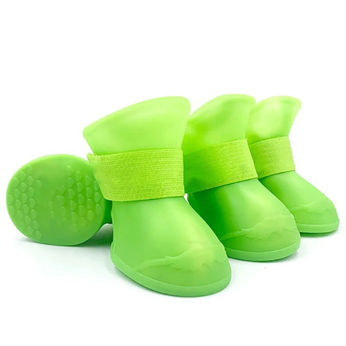 Waterproof anti-slip pet boots providing paw protection for dogs and cats
