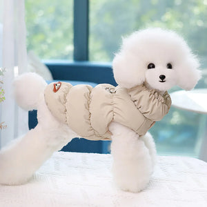 Soft Warm Winter Padded Pet Jacket - For Small & Medium Dogs