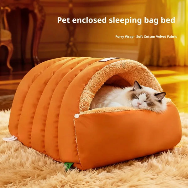 Designed for calm, alert rest. Light Rest Cat Sleeping Bag