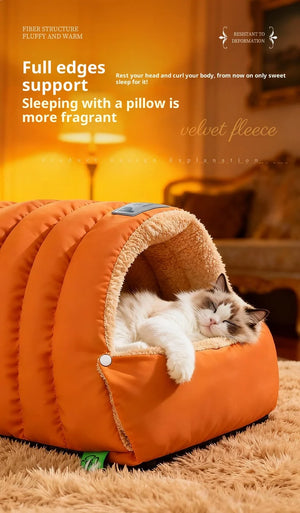 Designed for calm, alert rest. Light Rest Cat Sleeping Bag
