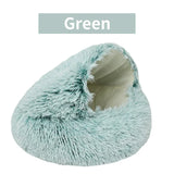 Deep Sleep – Enclosed Plush Cat Bed for Secure, Full Rest