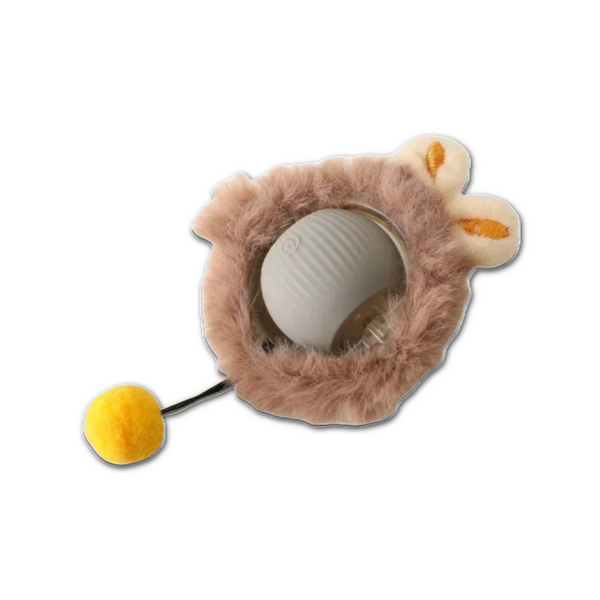 Smart interactive rolling ball cat toy with automatic movement and obstacle avoidance
