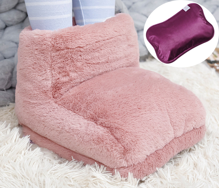 Electric foot warmer with adjustable temperature settings, providing cozy comfort during cold days