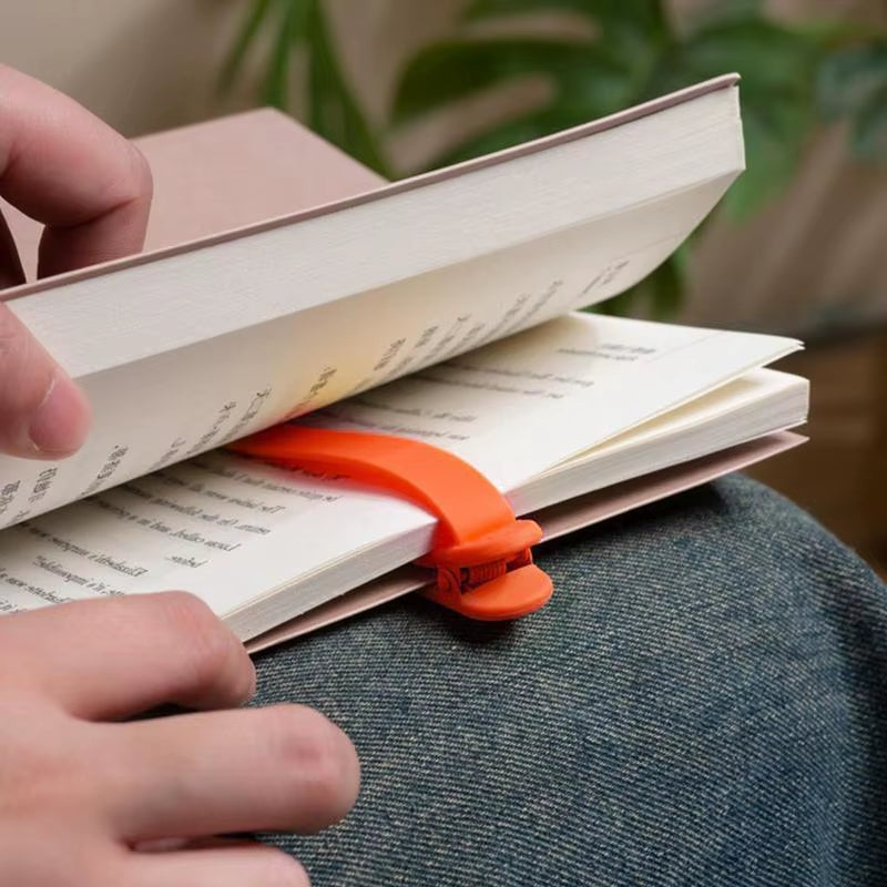 Innovative magnetic bookmark for book lovers, designed to mark and protect pages with style