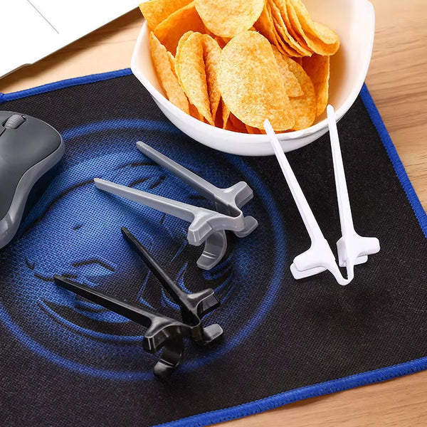 Multifunction Finger Chopsticks. Awesome for  Potato Chip Snacks Clips Finger Tongs without Dirty Hands Kitchen Tool Lazy Artifact Practical
